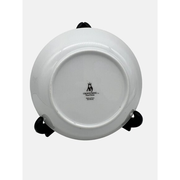 Crown Ming Fine China Windsor 2 Soup Bowls 7.5" Jian Shiang Floral Pattern - Picture 5 of 7